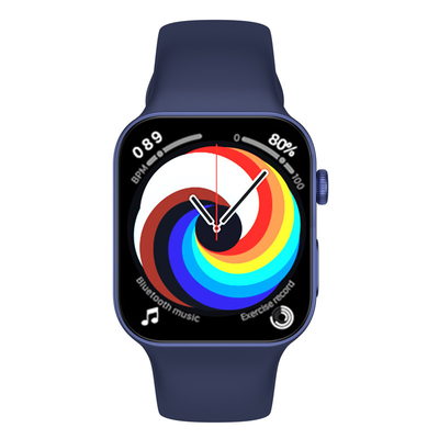 IP6X ECG Wifi Android Smartwatch 4G i7 With Abyss Blue Sport Band