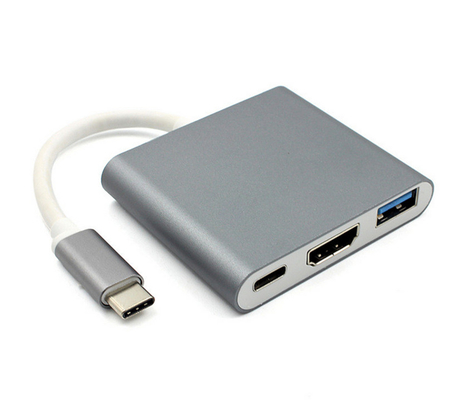 Type-C 3in1 Laptop Docking Station Displayport Usb Extension for 4 monitors