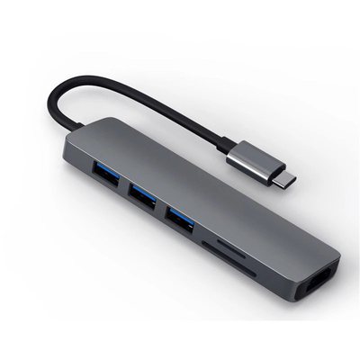 6in1 Universal Laptop Usb C Docking Station Dual Monitor PD77W SD/TF