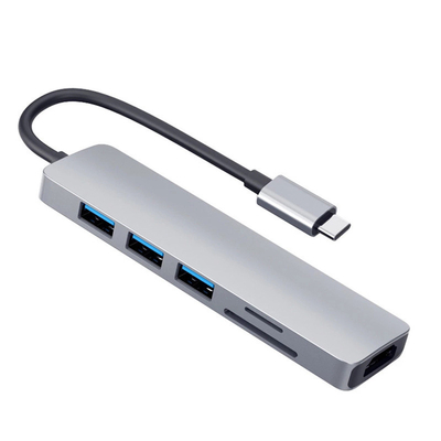6in1 Universal Laptop Usb C Docking Station Dual Monitor PD77W SD/TF